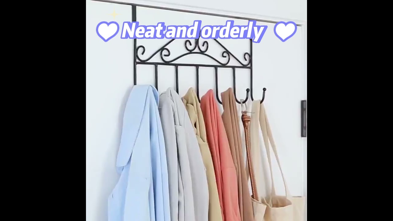 Over Metal Cloth Hanging The Stainless Steel Hanger Rack Door Hook