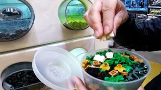 Filling Up Two Cups of PickABrick at LEGO Store Wangfujing Beijing on March 2024