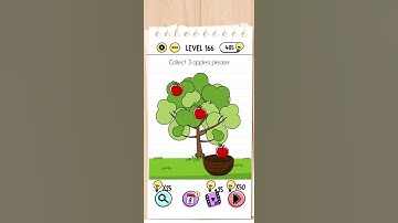 Brain Test Level 166 Answer - Collect 3 apples please