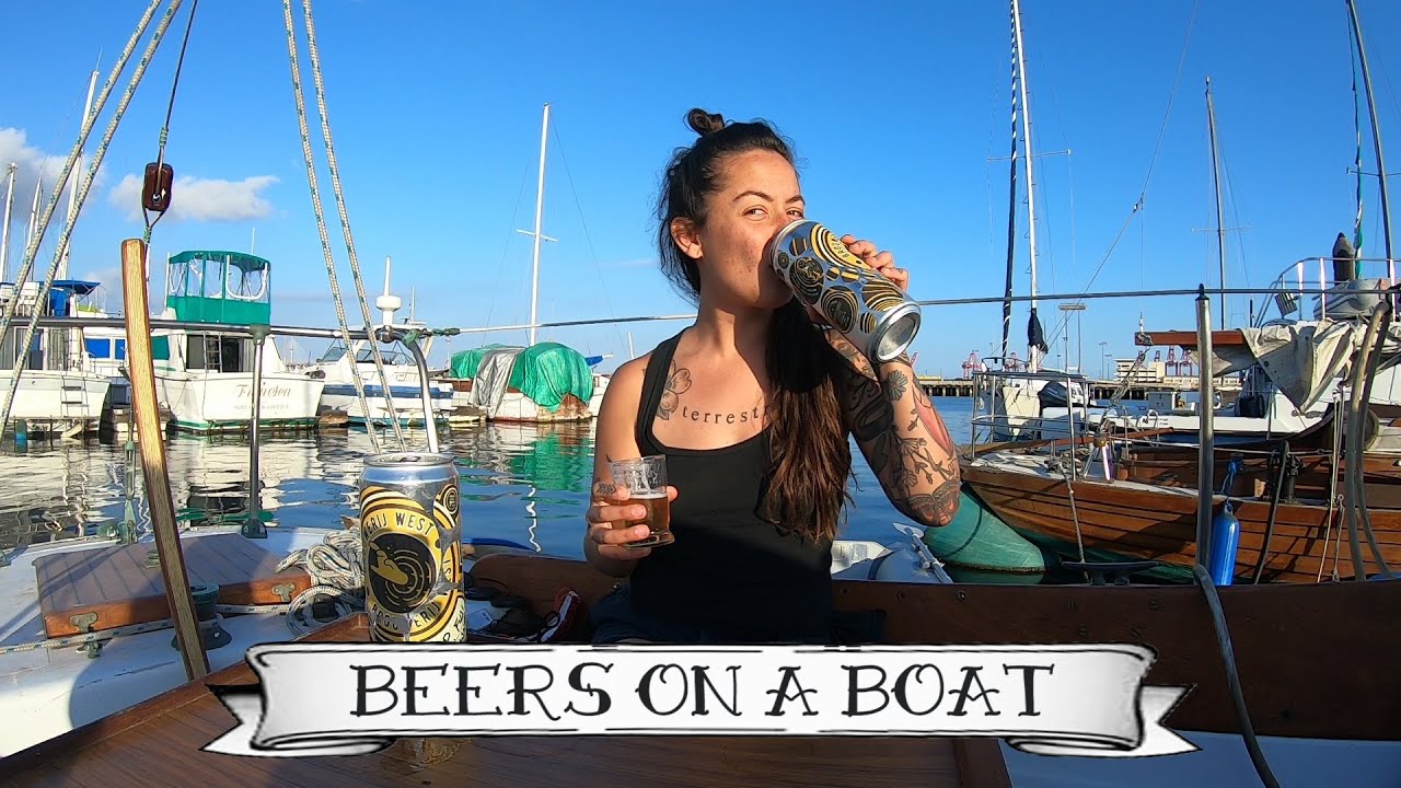 Camille Double Fists the Pandemic with a New "BEERS ON A BOAT" Reviewing Brouwerij West Craft Beer