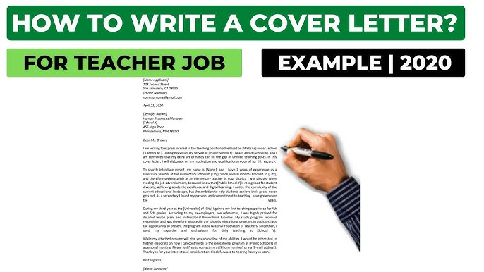 How To Write An Application Letter For A Teaching Job - Teaching Job