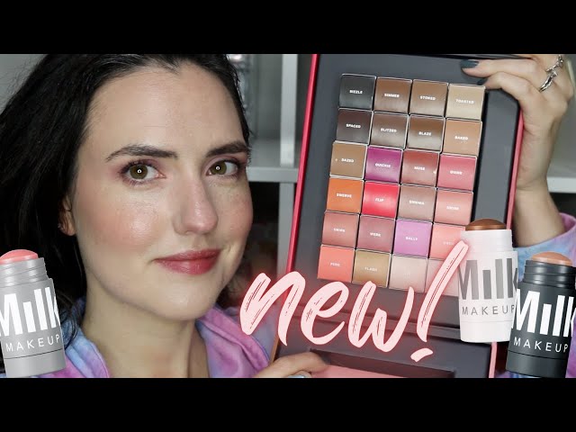 MILK MAKEUP Sticks | NEW Sculpt Sticks, Swatches of ALL 23 Shades + How to Use Application Demo class=