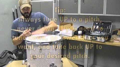 How to Tune a 16 Inch Floor Tom