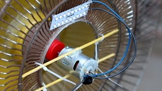 How to make Generator at Home with Dc Motor & Pedestal Fan