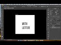 How to create custom brush with letter in photoshop cc