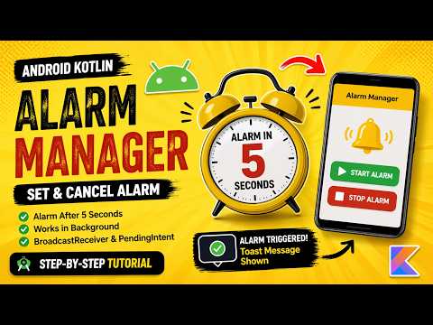 ⏰  ANDROID -  ⏰ ALARM MANAGER  ⏰ KOTLIN