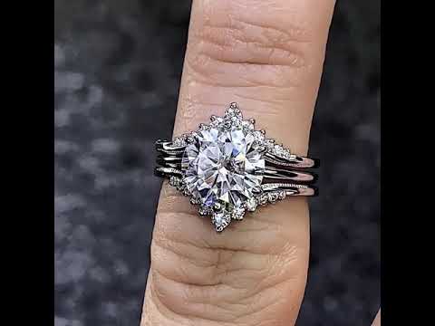 1.5mm Petite Round Brilliant Moissanite Solitaire Ring ring video