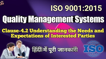 ISO 9001:2015 Clause: 4.2 Understanding the Needs and Expectations of Interested Parties