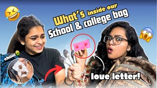 What’s in our school & college bag🔥