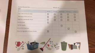 How we set up a chore list for our kids