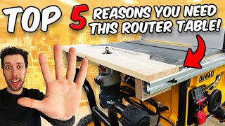 How To Make The ULTIMATE Table Router Attachment (Dewalt Table Saw)