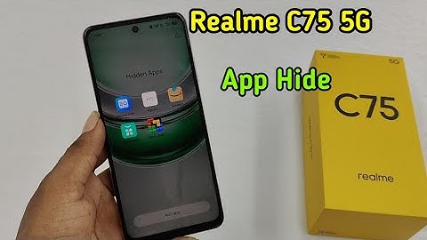 Realme C75 5g Mobile mein Application Hide kaise kare/How to Hide Apps Realme C75 5G
