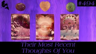 Their Most Recent Thoughts Of You ✨~ Pick a Card Tarot Reading