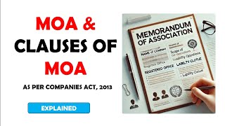 Famous Memorandum of Association (MOA) and Its Clauses | Companies Act 2013 | Bcom | Panjab University Wealth
