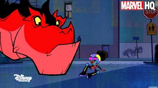 Mel-Varr vs. Moon Girl | Marvel's Moon Girl and Devil Dinosaur