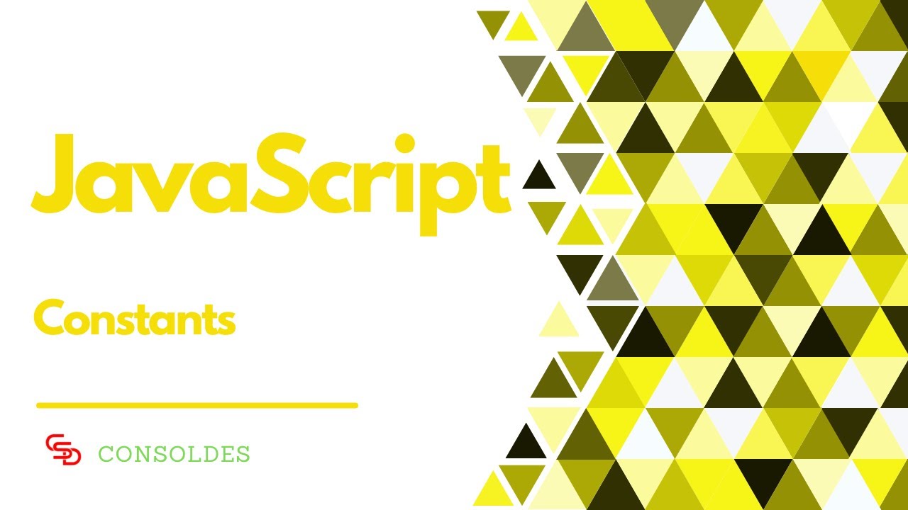 JavaScript Constants | Sabitlər - YouTube