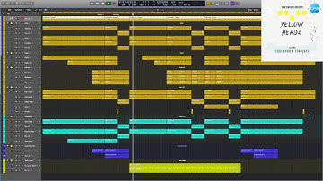 Techno Logic Pro X Template Yellow Headz