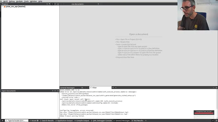Using QtCreator to build and debug C++ ROS nodes