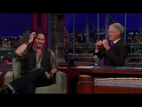 Johnny Depp on The Late Show with David Letterman   24 June, 2009