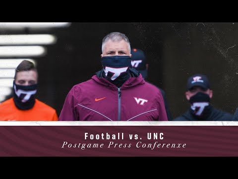 Video: Virginia Tech Football Coach Justin Fuente Post-UNC Press Conference