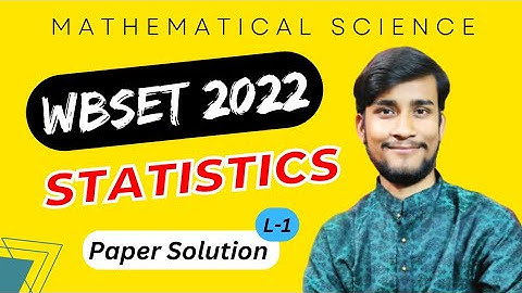 WBSET 2022 || STATISTICS || Paper Solution | @TheLearningField_Chandan #wbset #wbcsc