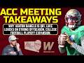 ACC MEETING TAKEAWAYS | Norvell on Daniels as QB1, CFP Expansion Talk | FSU Football | Warchant TV