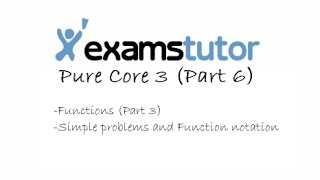ALPureCore3Functions3(PC 3 6 Functions (Part 3) - Simple problems and Function notation)