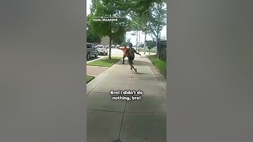 Body cam footage captures truck driver tackling man fleeing arrest #Shorts