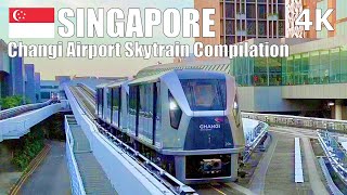 Changi Airport Skytrain Guide (Transit Area) Singapore 🇸🇬 – Travel Guide [4K] (▶40 min)