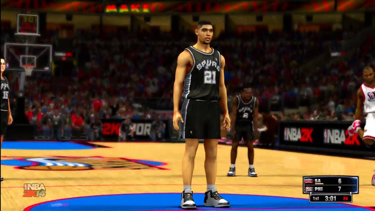 nba 2k14 ps4 my career vc glitch offline NBA 2K14: '00 -'01 76ers vs. '97-'98 Spurs ft. Allen Iverson and Tim Duncan