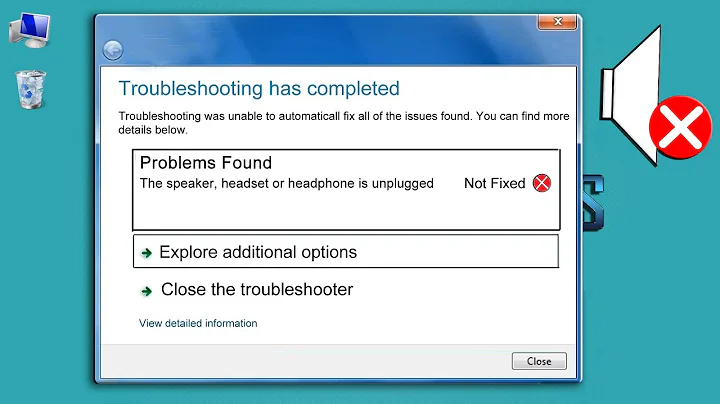 FIXED SPEAKERS HEADSET OR HEADPHONE IS UNPLUGGED.