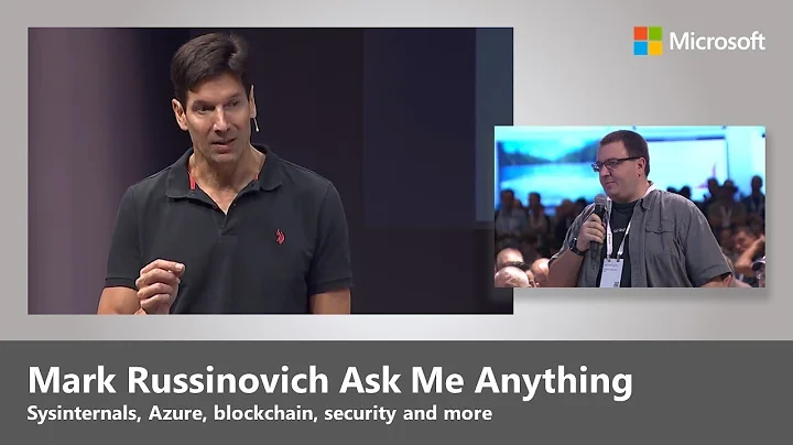 Ask me anything, with Mark Russinovich on cloud, Sysinternals, security, and more