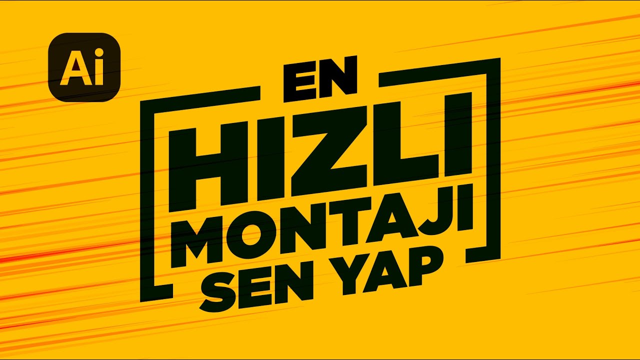 EN HIZLI MONTAJI SEN YAP Adobe Illustrator Dersleri Montaj YouTube