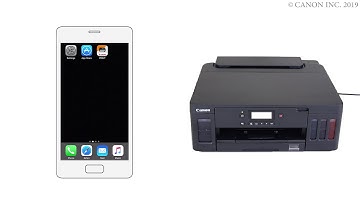 Enabling printing from a smartphone (iOS) - 2/2 (G5000 series)