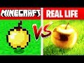MINECRAFT GOLDEN APPLE IN REAL LIFE! (Minecraft vs Real Life)