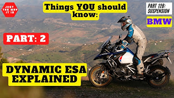 BMW Dynamic ESA Explained, Damping Modes, Riding Modes and 6 axis IMU Explained- Part 2 EN/DE