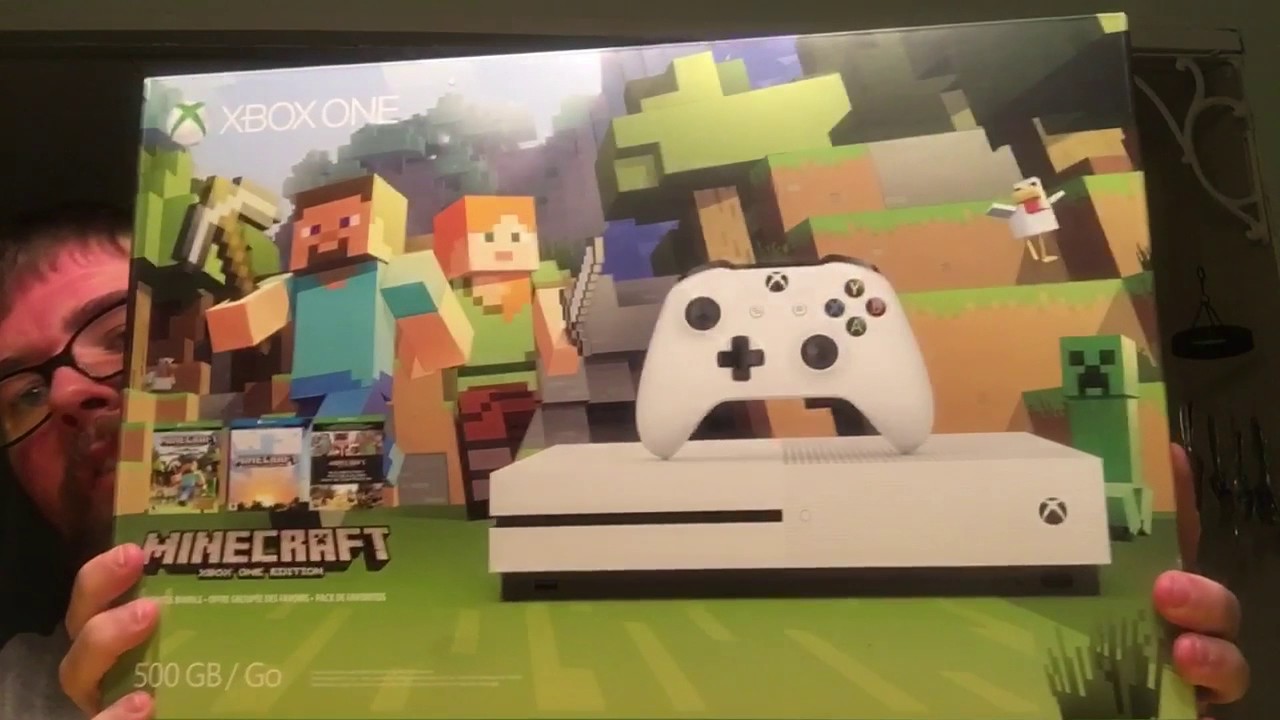 Xbox One S Minecraft Bundle Unboxing - YouTube