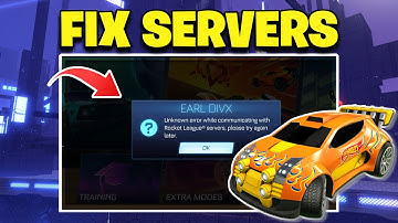 How to Fix Error While Communicating With Rocket League Servers - NEW 2025 🎮✅
