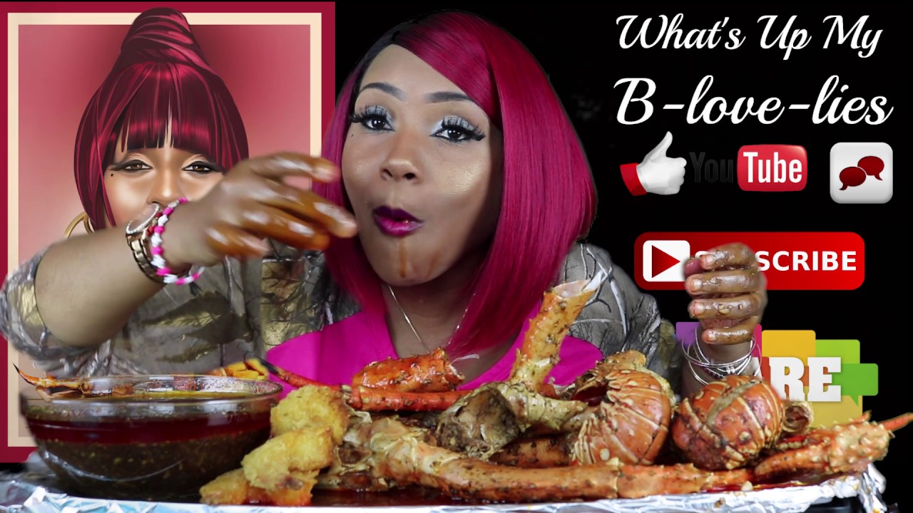 Seafood Boil 9 ⚠ Warning Smacking Noises/Messy Eating/4LBS King Crab/Lobster/Shrimp