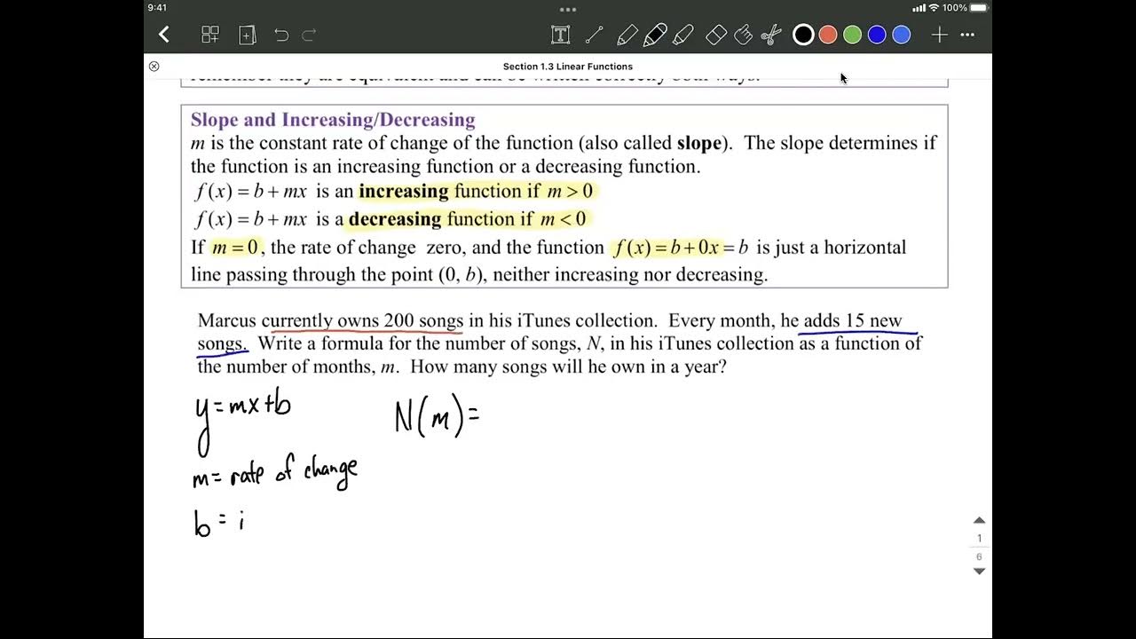 Introduction to Linear Functions - YouTube