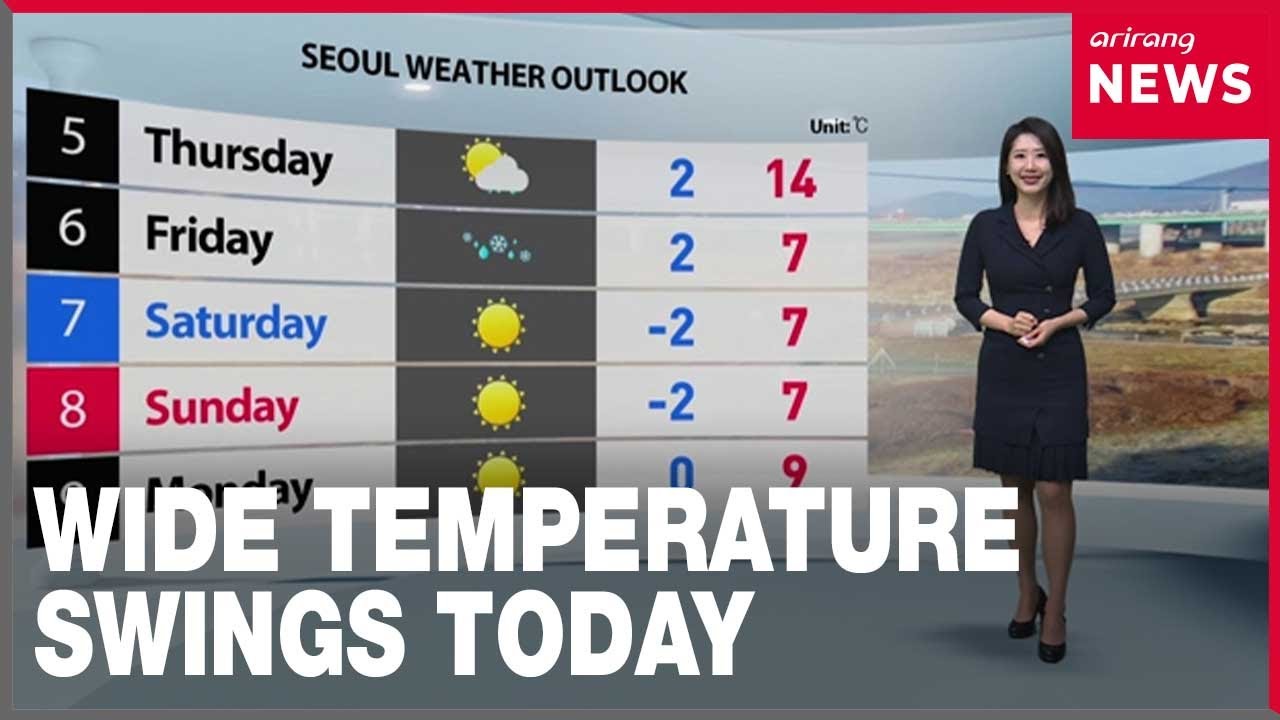 [Weather] Wide temperature swings today but fine early spring weather ...