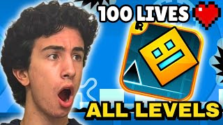 100 Lives Challenge In Geometry Dash!