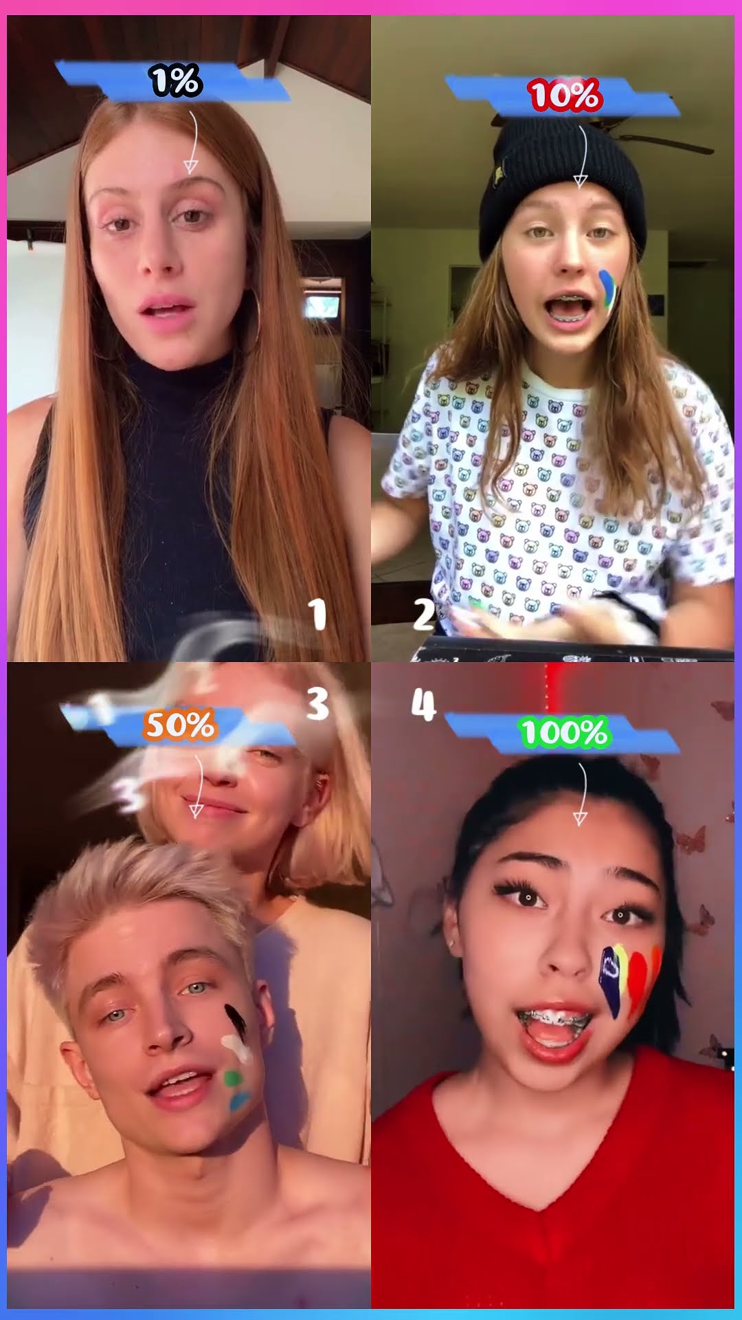 COLORS - Marima x Peyton x Yuly x Daniela #shorts #dance #tiktok #cute #funny #trend