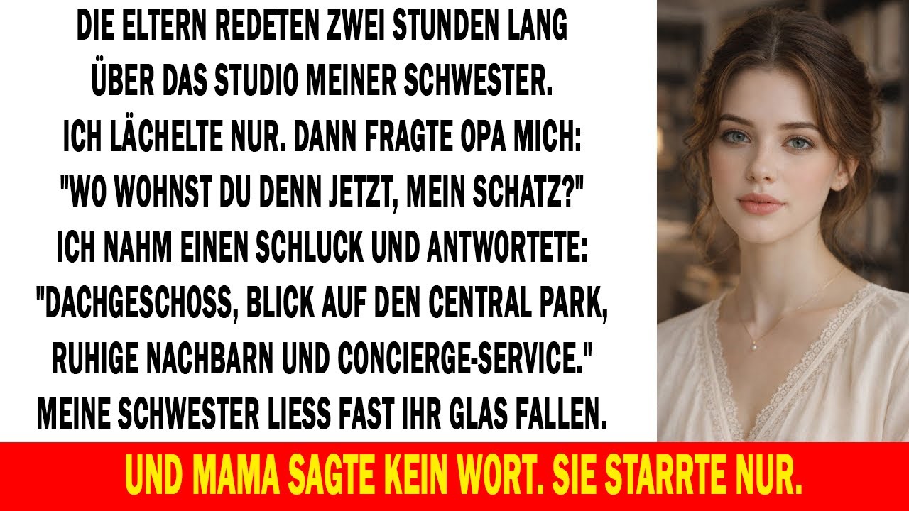 Zwei Stunden prahlten sie mit dem „erwachsenen Leben“ meiner Schwester – ich lächelte… und plante!!!