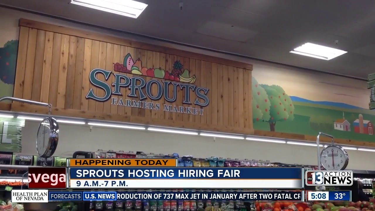 Hiring fair today at Sprouts YouTube