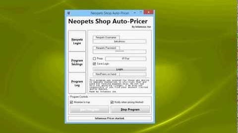 Neopets Cheats: clraik.com Shop Auto-Pricer