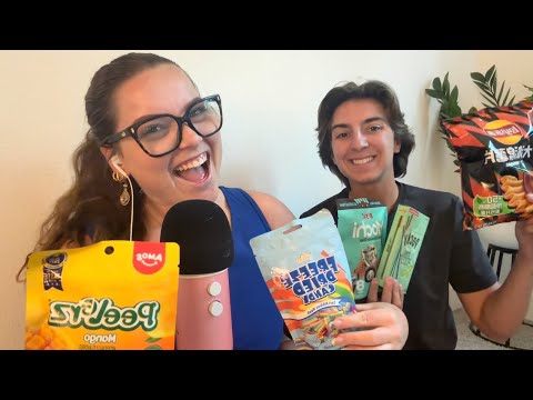 asmr ✨ fun snacks taste test!