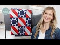 Make a Sawtooth Stars and Stripes quilt with Misty Doan on At Home With Misty (Video Tutorial)