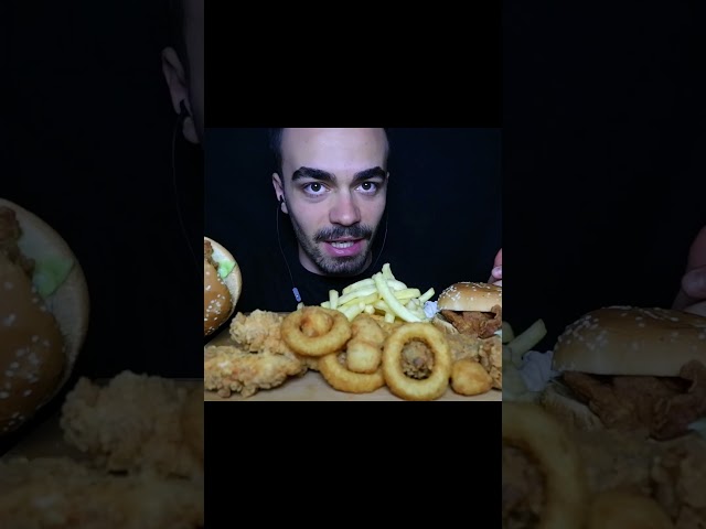 KFC Kova Menü Mukbang ASMR  #shorts #mukbang #asmrfood #notalking