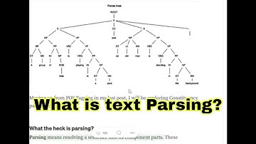 What is text parsing in NLP?